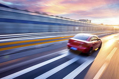 image of car driving for business