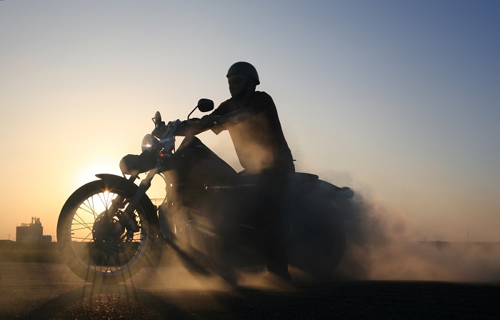 guy on motorcycle